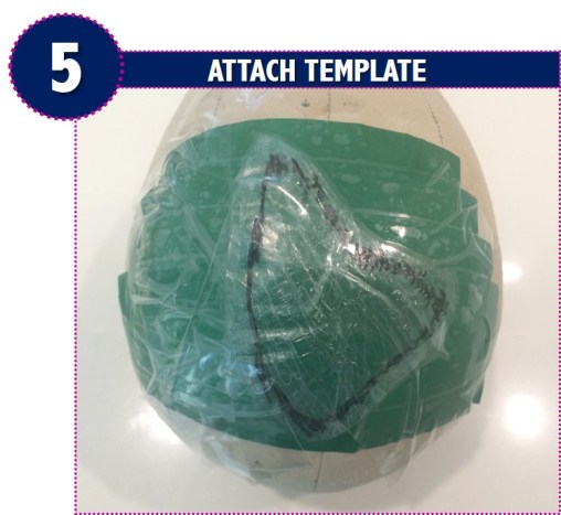 blocking the template, blocking the pattern, block, mould, mold, diy, design, hairpiece, postiche, toupee, wig