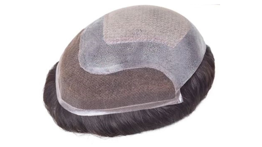 Diamond lace wig making foundation used on a hairpiece wit wig polyurethane.