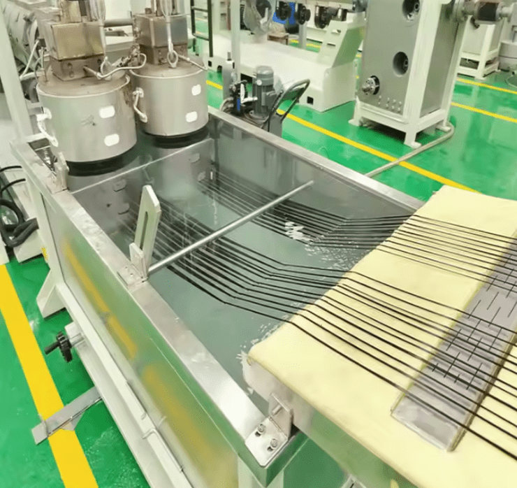 Industrial synthetic hair production machine